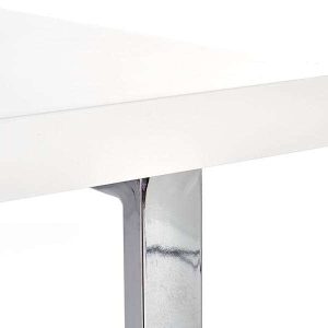 Biurko z szufladami białe wysoki połysk 120 cm B30