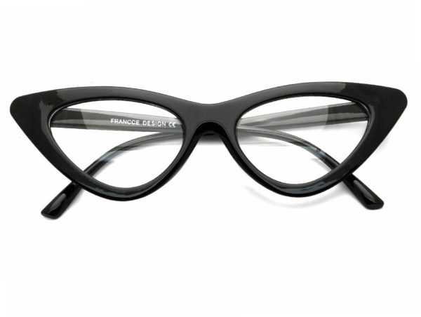 Okulary Kocie oczy okulary Zerówki Damskie CAT EYES F-291C