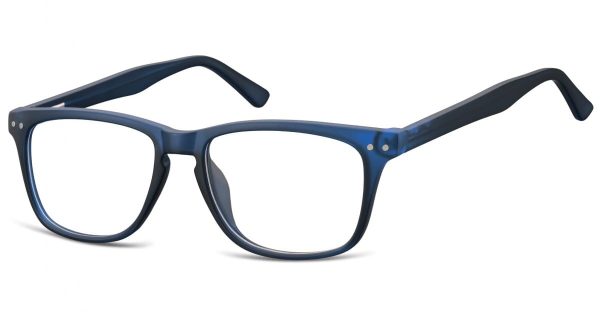 Okulary oprawki korekcyjne Nerdy zerówki Sunoptic CP136E granatowe transparentne