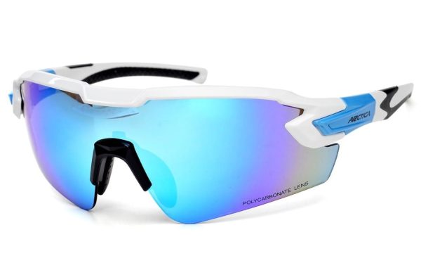 Biało niebieskie okulary sportowe ARCTICA S-316B przeciwsłoneczne