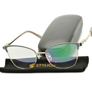 Plusy +3.50 damskie okulary do czytania korekcyjne z antyrefleksem ST325AR ze skazą!
