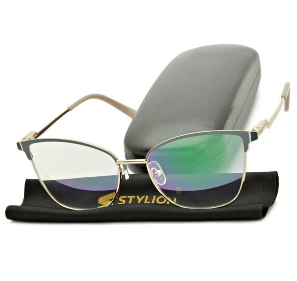 Plusy +3.50 damskie okulary do czytania korekcyjne z antyrefleksem ST325AR ze skazą!