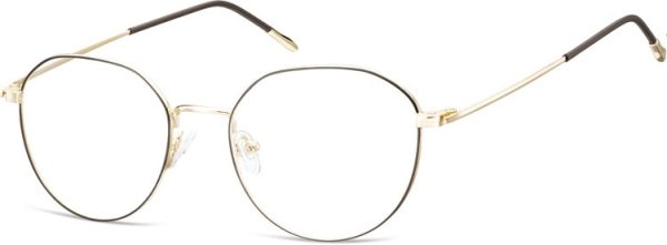 Lenonki Okulary oprawki optyczne 928E złote + czarne