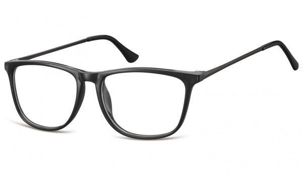 Okulary oprawki korekcyjne Nerdy zerówki Sunoptic CP142 czarne