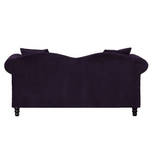 Sofa 2-osobowa tapicerowana fioletowa Gryf