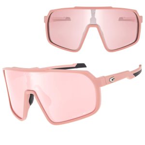 Duże Sportowe okulary przeciwsłoneczne z polaryzacją GOG E535-2P różowe