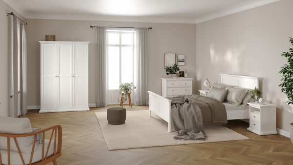 Szafka nocna biała mat 44 cm Paris
