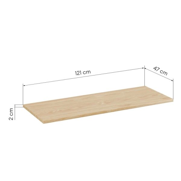Blat łazienkowy Arcos 120 cm, dąb olejowany