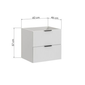 Szafka pod umywalkę Adel White 60 cm, biała