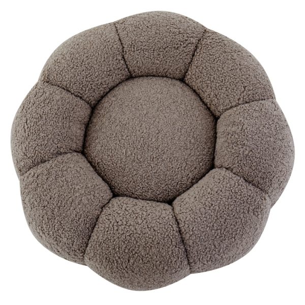 Puf Perugia, cappuccino, boucle, obłe kształty