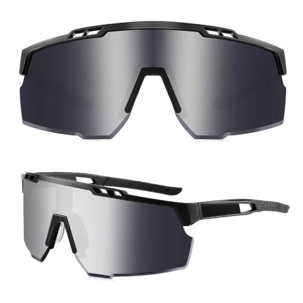 Sportowe okulary przeciwsłoneczne z filtrem UV400 SVM-13J czarne