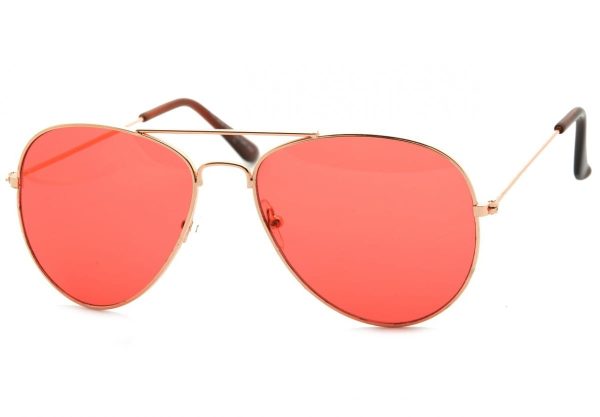 Okulary Aviator Pilotki przeciwsłoneczne 2165 malinowe