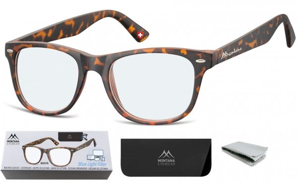 Okulary z filtrem do Komputera i Czytania moc: +3,50 Plusy z Antyrefleksem Montana BLFBOX67A