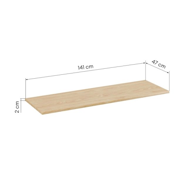 Blat łazienkowy Arcos 140 cm, dąb olejowany