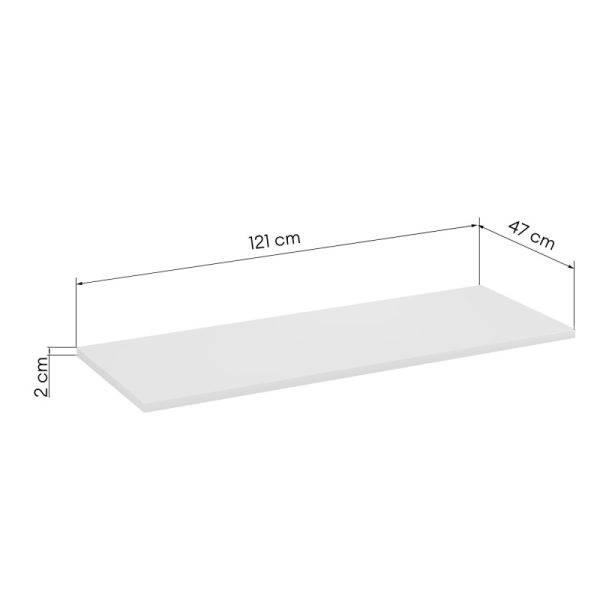 Blat łazienkowy Arcos 120 cm, biały