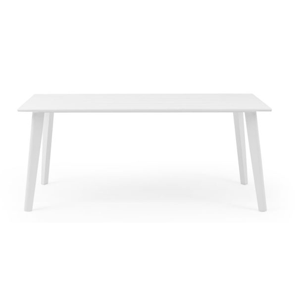 Stół ogrodowy Piretto 180 cm, aluminium, biały