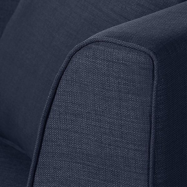 Sofa 3-osobowa tapicerowana granatowa Lily