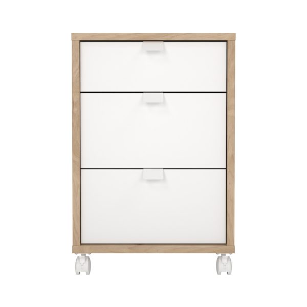 Kontenerek pod biurko jackson hickory / biały mat 41 x 48 x 61 cm Sign