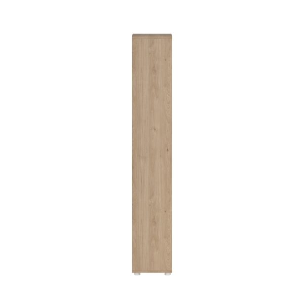Regał biurowy z drzwiami Sign, 80 x 34 x 205 cm, jackson hickory, biały mat