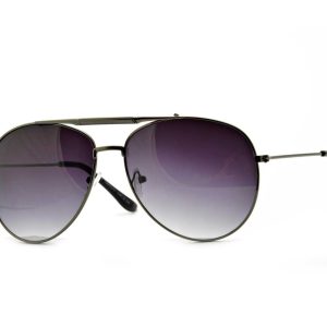Okulary Aviator grafitowe Pilotki cieniowane przeciwsłoneczne 2162B