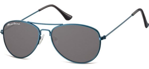 Pilotki okulary aviator dziecięce Montana 964D niebiesko czarne