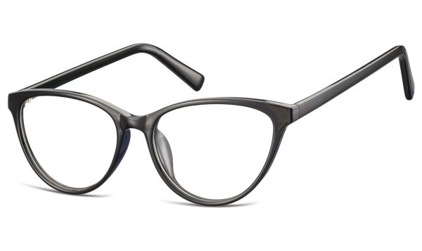 Oprawki korekcyjne okulary Kocie Oczy zerówki Sunoptic CP127E czarne