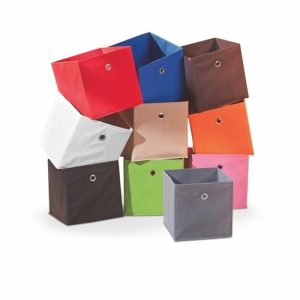 Pudełko do przechowywania szare 32 x 32 x 31 cm Meg