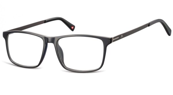 Okulary oprawki korekcyjne Nerdy Unisex Montana MA59 czarne + grafitowy zausznik