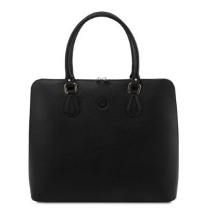 Tuscany Leather Magnolia - Zgrabna torba biznesowa dla kobiet , kolor czarny TL141809