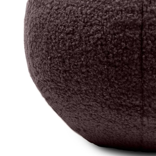 Poduszka kulka Ballen, brązowa, boucle