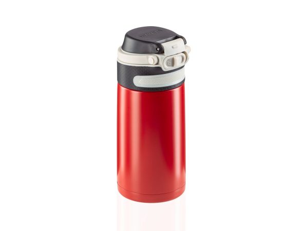 Kubek termiczny Flip 350 ml, czerwony