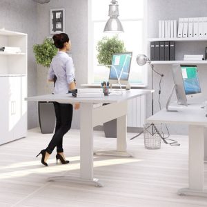 Regał na książki biały mat 89 x 40 x 186 cm Prima