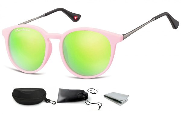 Okulary dziecięce lenonki Unisex lustrzanki matowe CS71E