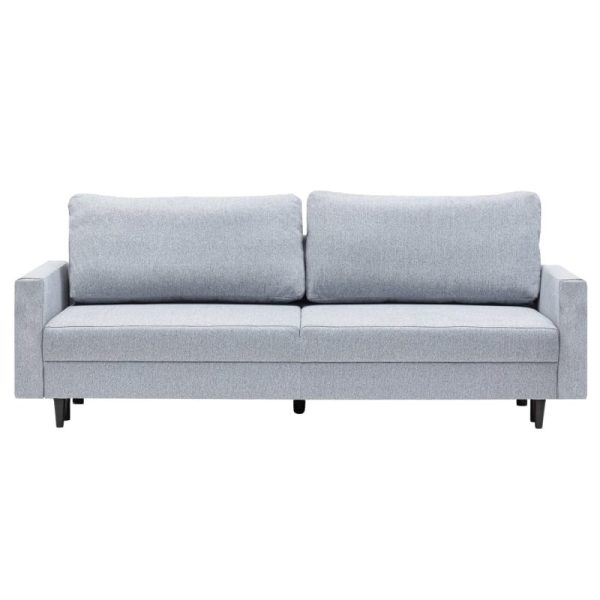 Sofa rozkładana Activ z pojemnikiem, szara