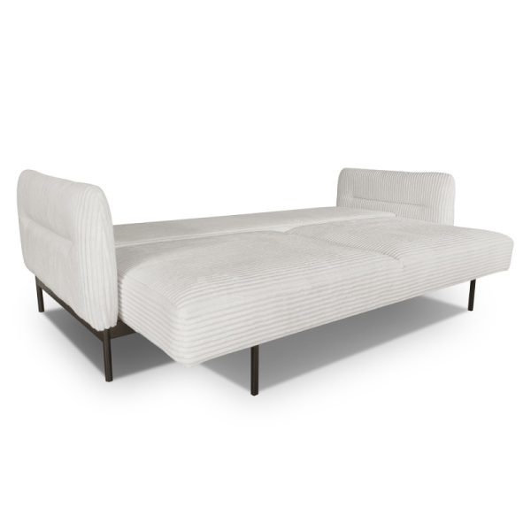 Sofa rozkładana Duero biała, sztruks