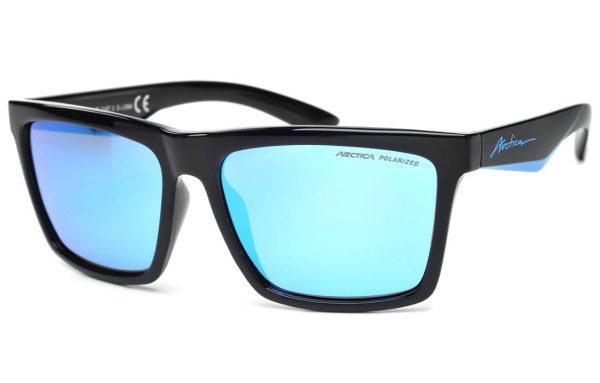 Okulary Arctica S-328A lustrzane polaryzacyjne czarne