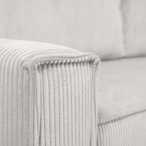 Kanapa rozkładana Tika z pojemnikiem jasnoszara sztruks