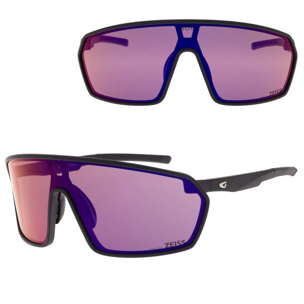 Okulary przeciwsłoneczne sportowe LENS BY ZEISS - GOG E610-2 czarny/fiolet