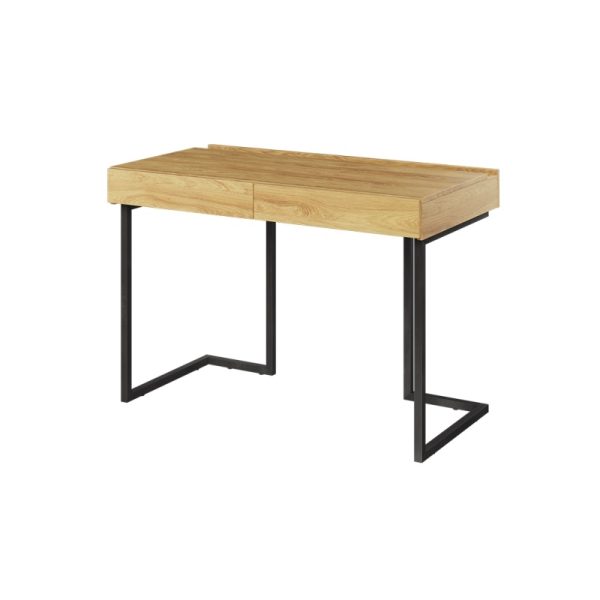 Biurko Teen Flex 110 cm hikora naturalna/czarne nóżki