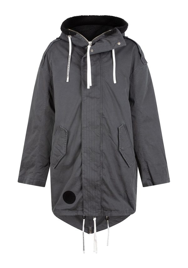 OCIEPLANA PARKA Z LOGO "MILO"