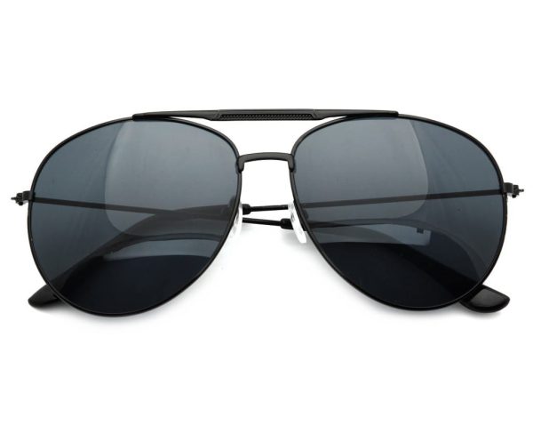 Okulary Aviator Pilotki przeciwsłoneczne 2162 czarne