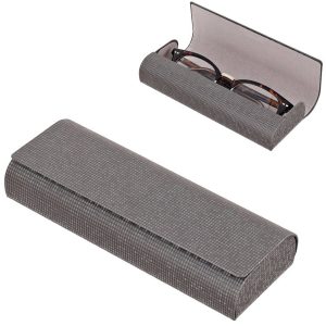 Etui okularowe na magnes ET-124B Szare mieniące