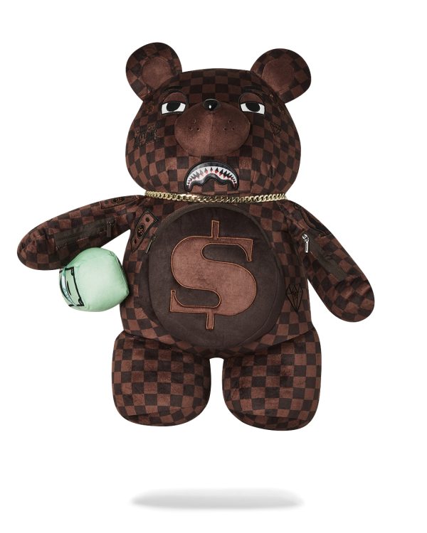 PLECAK W KSZTAŁCIE PLUSZOWEGO MISIA "LENTICULAR EFFECTS MONEYBEAR"