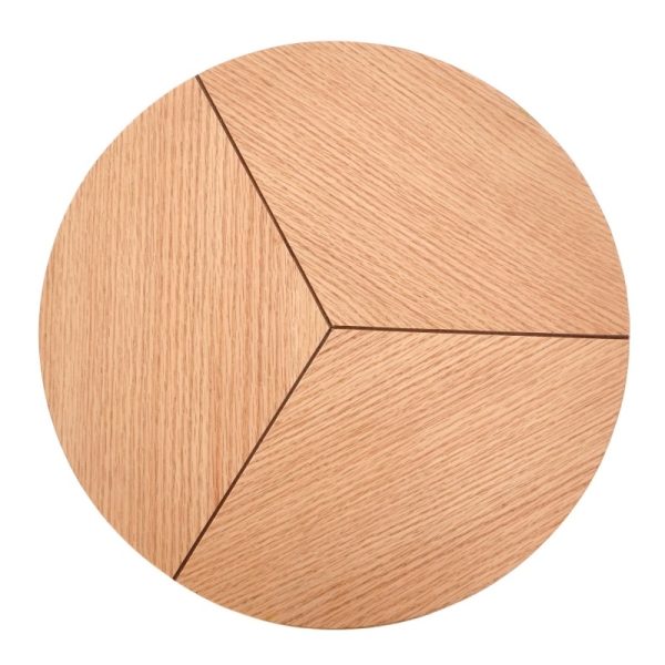 Stolik kawowy Karida-S 45 cm dąb naturalny/czarny