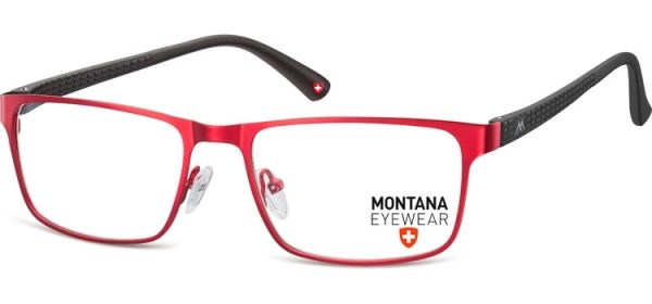 Okulary oprawki prostokątne optyczne Montana MM610G bordowe