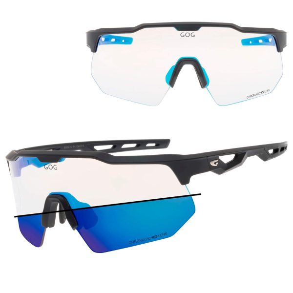 Sportowe okulary przeciwsłoneczne fotochromowe GOG E606-1C czarne