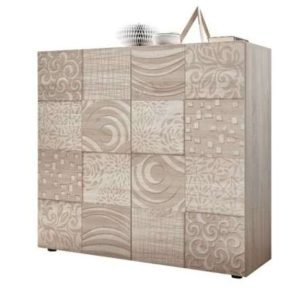 Komoda wysoka z drzwiami dąb sonoma mat 121 cm Vero