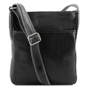 Tuscany Leather Jason - skórzana torba męska na ramię , kolor czarny TL141300