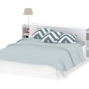 Zagłówek do łóżka biały 160x200 cm Naia