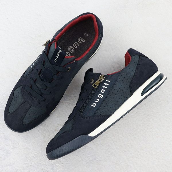 Półbuty sportowe męskie casual granatowe Bugatti 321-A3811-5500